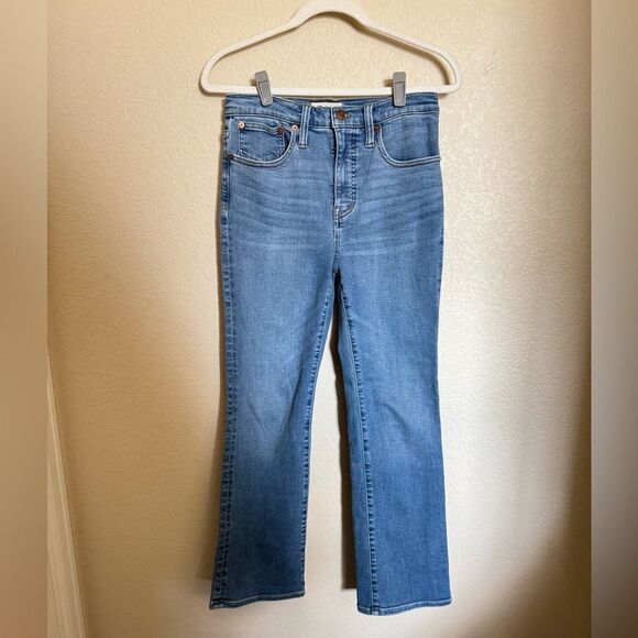 Madewell Cali Demi-Boot Jeans in Dorrance Wash:‎ TENCEL™ Denim Edition Size 26 - Picture 2 of 11